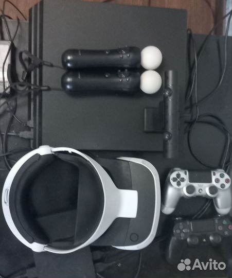 Sony playstation pro 1tb + ps eye+ 2 move