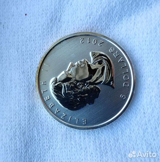 Монета Кленовый лист 1 унция серебра Canada