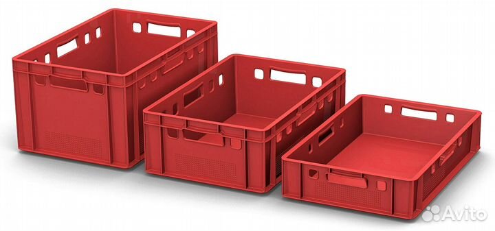 Ящики пластмассовые полимерные