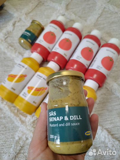 Икеа из Европы горчица с укр senap dill кетчуп