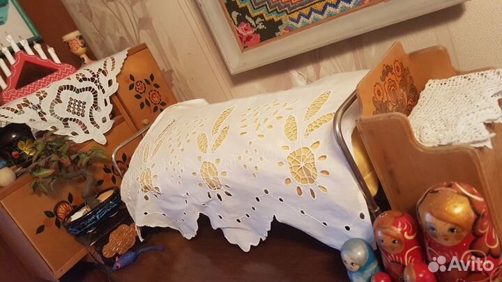 Убранство для кукольной кроватки из антикварных 2