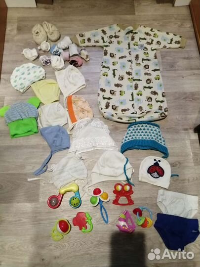 Детские вещи пакетом бесплатно от 0 до 3 м