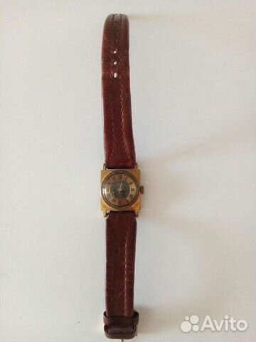 Часы slava механические позолота, 17 камней