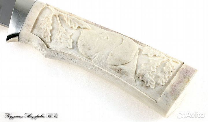 Охотничий нож из стали Elmax Овод 2 мельхиор