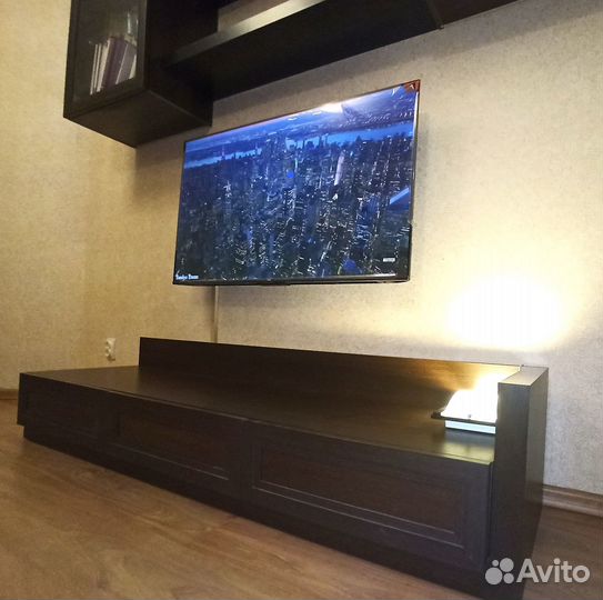 Тумба под телевизор и аппаратуру Лазурит Аталия