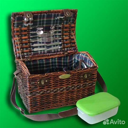 Набор для пикника в чемодане на 4 персоны