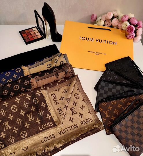 Палантин Louis Vuitton, chanel, Burberry