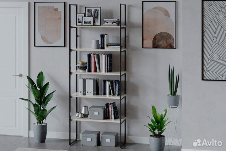 Стеллаж «Лофт» Тип 1 (800) Черный