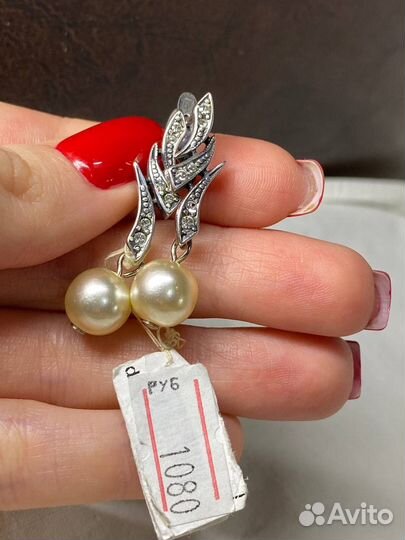 Серьги серебро