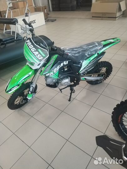 Питбайк Progasi Smart 125 mini, зелёный, п/а