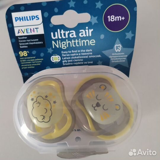 Соска пустышка avent 18