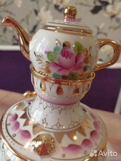 Самовар Гжель