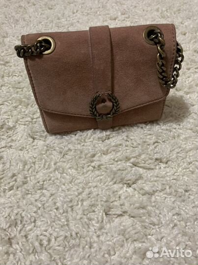 Клатч натуральная замша Zara