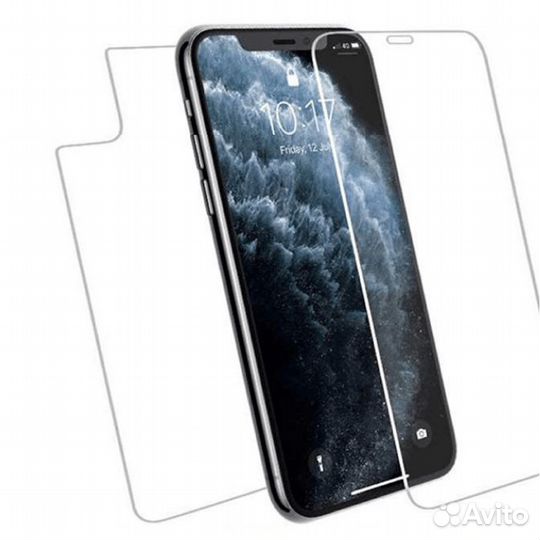 Защитная силиконовая пленка для iPhone X/Xs Front&