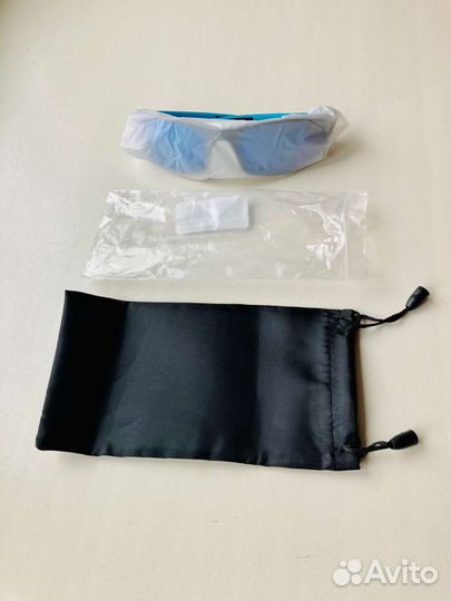 Спортивные солнцезащитные очки черно-синие