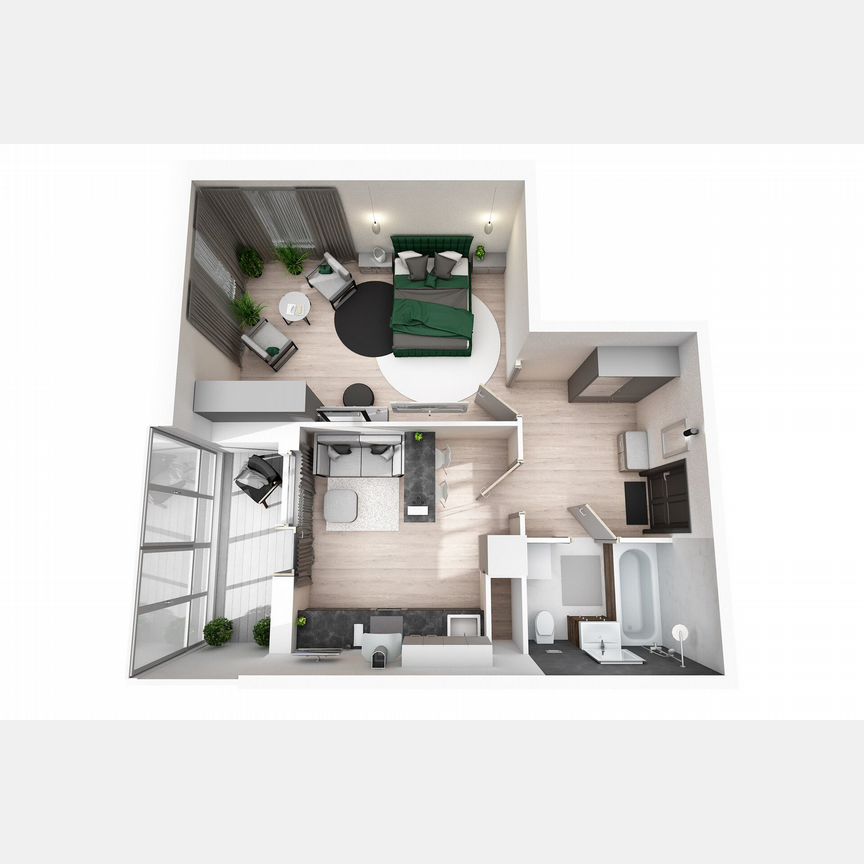 1-к. квартира, 44,5 м², 6/8 эт.
