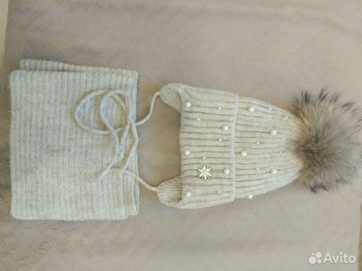 Шапка со снудом на 5- 8 лет