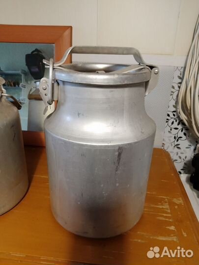 Бидоны и фляга алюминиевые времён СССР