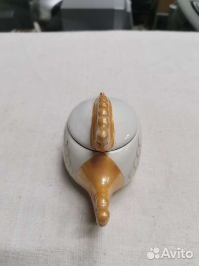 Шкатулочка Рыбка Сысерть Фарфор СССР (Ч)
