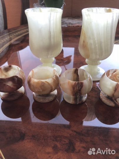 Фужеры и рюмки из оникса
