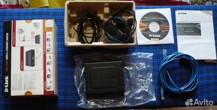 D-Link DSL-2500U adsl2+ Ethernet Router, Китай