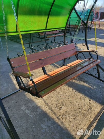 Садовые качели ажурные