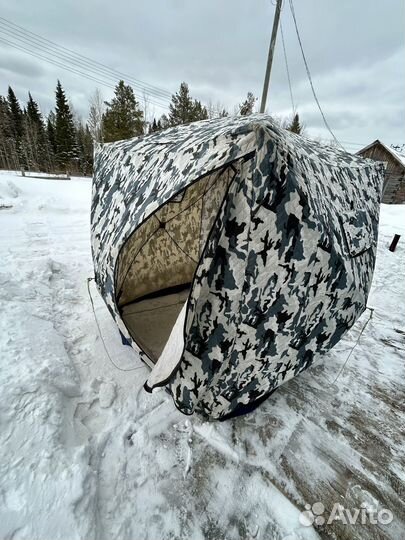 Зимняя палатка cube трехслойная