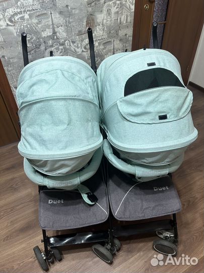 Прогулочная коляска для двойни бу