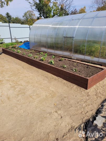 Высокие грядки из дерева