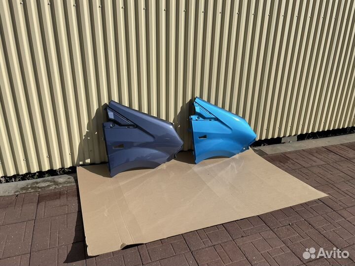 Крылья на Газель Next цвет Титан серо-синий