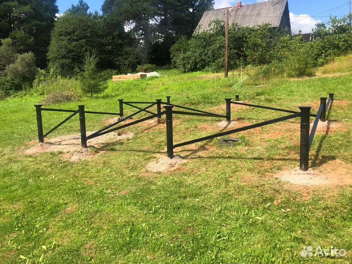 Винтовая свая 108 установка под ключ