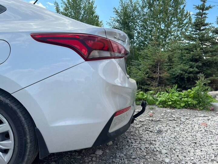 Фаркоп Хендай Солярис с 2017г съемный шар