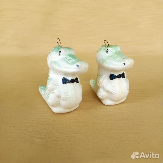 Ёлочная игрушка Крокодил, пенопласт