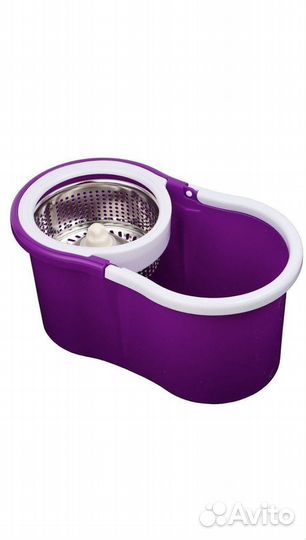 Швабра с отжимом и ведром для мытья пола