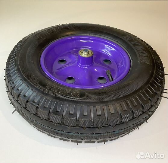 Колесо для тачки профи 4.00-8 д-16/12 мм L-105мм