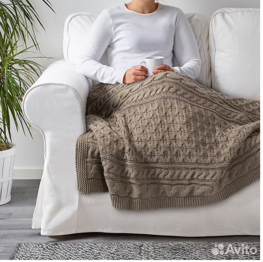 Вивианна Плед, вязаный из икеа