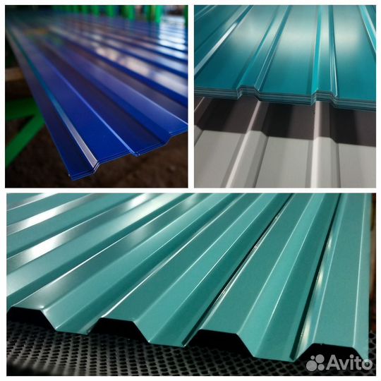 Профлист с8 синий / для забора / 0.35 / 0.4 / 0.45