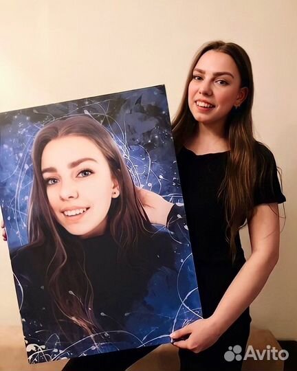 Портрет на холсте по фото. Чита - картины