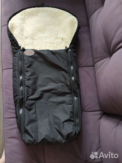Зимний конверт меховой на овчине