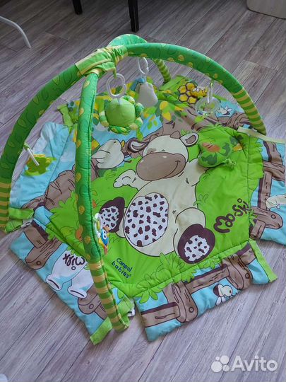 Развивающий игровой детский коврик ферма