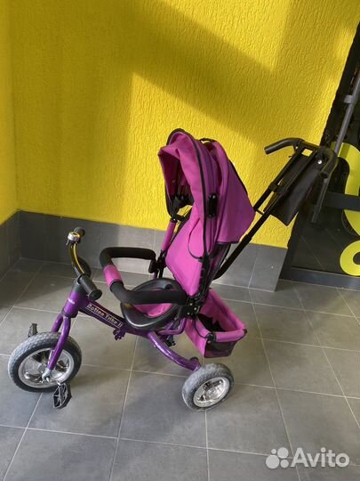 Детский велосипед с родительской ручкой