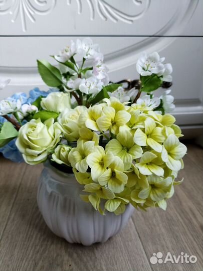 Букет цветов, цветы из холодного фарфора