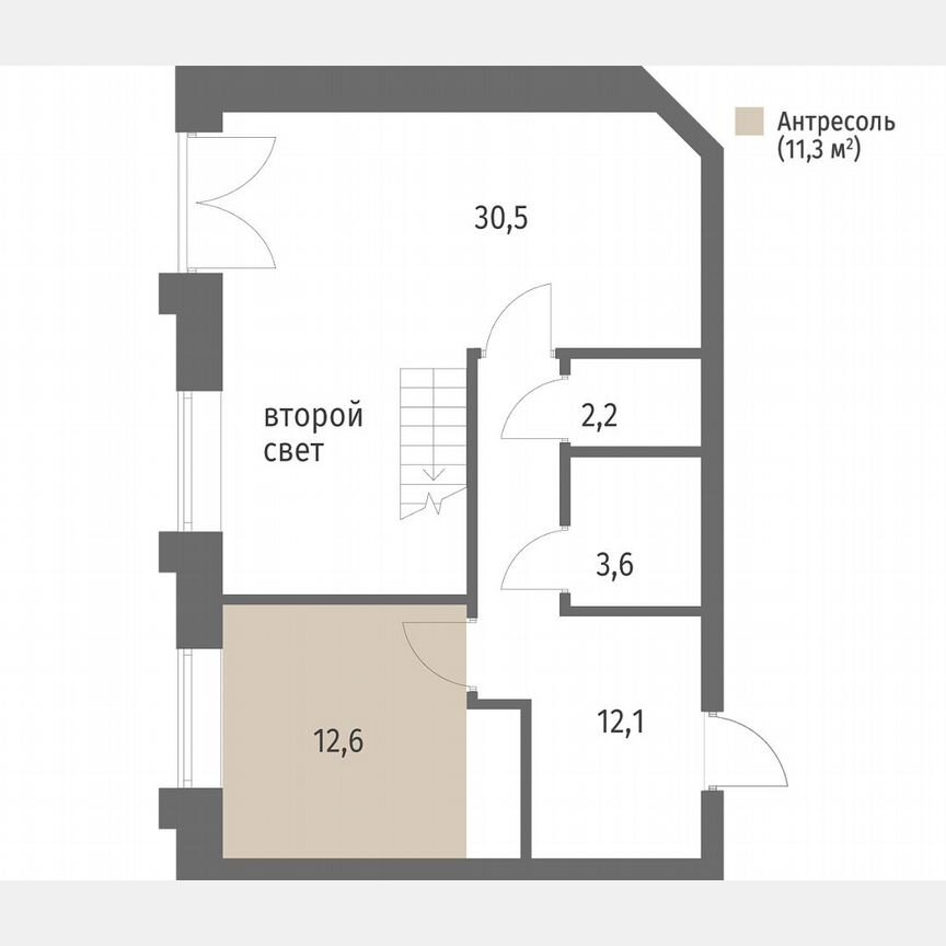 1-к. квартира, 71,4 м², 1/7 эт.