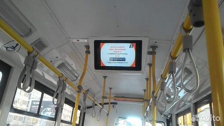 Реклама на мониторах в автобусах – 117 млн человек