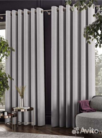 Шторы на люверсах 2шт