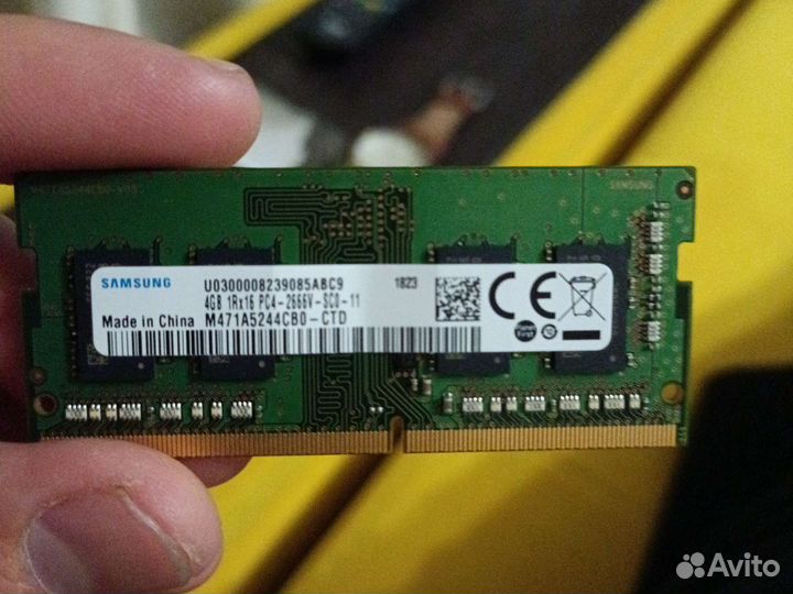 Оперативная память 4GB 1Rx16 PC4-2666V-SCO-11