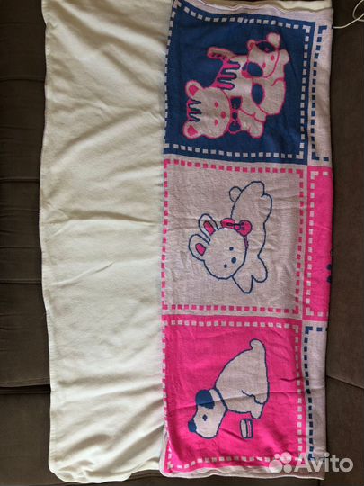 Детское одеяло в кроватку 2 штуки