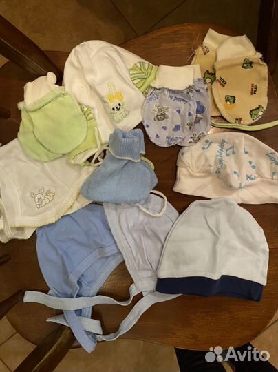 Шапочки чепчики царапки малышу