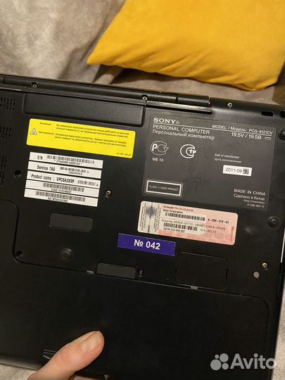 Sony vaio PCG ноутбук