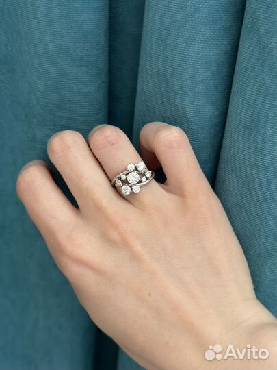 Серебряное кольцо женское 15,5